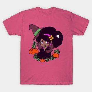 Black Cat and Witch T-Shirt